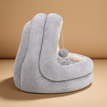 Lit dôme fermé pour chat, intérieur